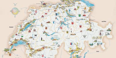 Turistik İsveçrədə xəritə